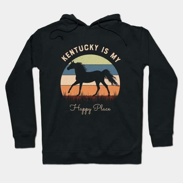 Kentucky is My Happy Place My Old  Kentucky Home Vintage souvenir Hoodie by Best1ne